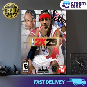 Allen Ezail Iverson The Cover Athlete Of NBA 2K25 25 years of 2K