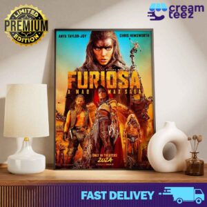 Anya Taylor Joy and Chris Hemsworth Official Poster in Furiosa release May 24 2