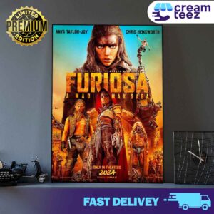 Anya Taylor Joy and Chris Hemsworth Official Poster in Furiosa release May 24