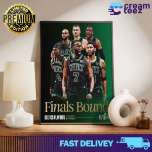 Congration Boston Celtics Four wins from Glory in Finals Eastern Conference Champions 2023-2024 Print Art Poster and Canvas