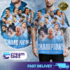 Congrats Manchester City Champions Premier League 2023-2024 Man City Champions Tshirt and Hoodie All Over Print