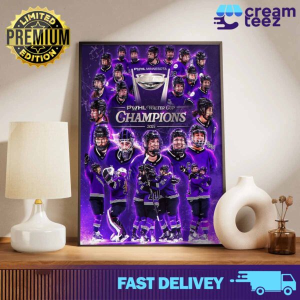 Congratulation Pwhl Minnesota win Walter Cup Champions  2024 Print Art Poster and Canvas