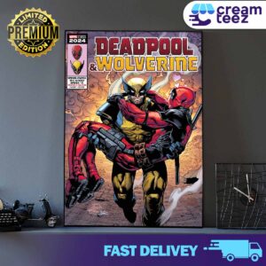 Dead Pool and Wolverine Spider Gwen The Ghost Spider 11 Weapon X-Traction Variant Edition by Marvel Studios 2024 Print Art Poster and Canvas