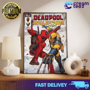 Deadpool and Wolverine X MEN 2 Weapon X Traction Variant Edition by Marvel Studios 2024 Art Poster 2