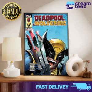 Deapool and Wolverine Captain America #11 Weapon X Traction Variant Edition by Marvel Studios 2024 Print Art Poster and Canvas 2