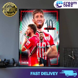 Iker Muniain Goñi of Athletic Bilbao Football Club Laliga Sport 2024 Poster