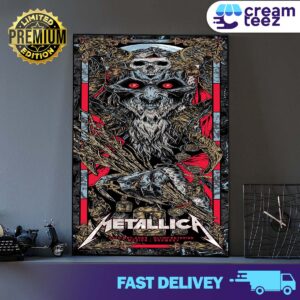 Metallica Olympiastadion 2nd music night takes place on May 26, 2024 Official PosterPrint Art Poster and Canvas