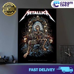 Metallica The Poster Crown of Barbed Wire by Miles Tsang 2024 Print Art Poster and Canvas