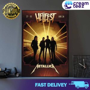 Metallica appears at Hellfest from June 27 to 30, 2024 Print Art Poster and Canvas