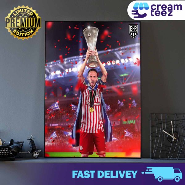 Olympiacos Cfp Beat Fiorentina To Win The Europa Conference League Champions 2024 Print Art Poster And Canvas