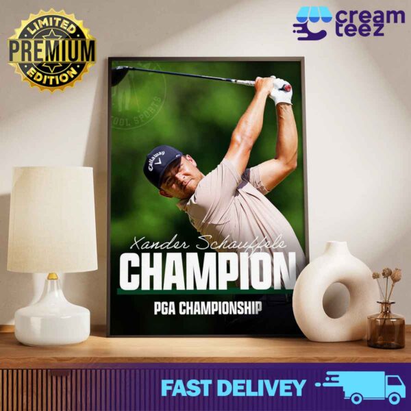 Congrats Xander Schauffele Champion PGA Championship Golf 2024 Print Art Canvas And Poster