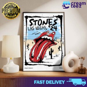 PT1 Rolling Stones Tour In Las Vegas in Allegiant Stadium New Poster May 11 2024