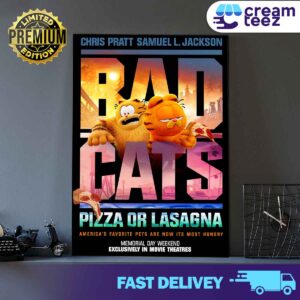 Bad Boys themed poster for THE GARFIELD MOVIE Print Art Canvas And Poster