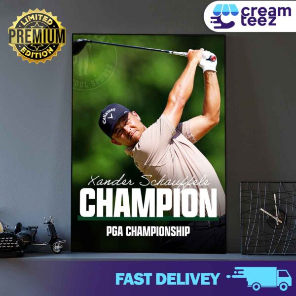 Congrats Xander Schauffele Champion PGA Championship Golf 2024 Print Art Canvas And Poster