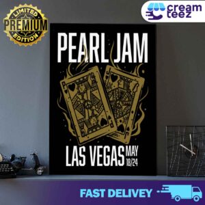 Pearl Jam With Deep Sea Diver Official Poster Night 1 At MGM Grand Garden Arena On May 18th In Las Vegas Nevada Las Vegas 2024 N2 By Munk One 2