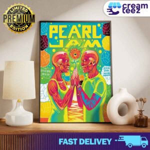 Pearl Jam With Deep Sea Diver Poster Night 1 At MGM Grand Garden Arena On May 18th In Las Vegas Nevada Las Vegas 2024 N2 By Munk One