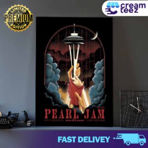 Pearl Jam With Deep Sea in Diver Seattle Washington Climate Pledge Arena May 30 2024 Print Art Poster and Canvas