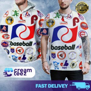 The Best Retro logo MLB All Over Print T Shirt and Hoodie