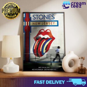 The Rolling Stones Show At Metlife Stadium East Rutherford On May 23 26 Hackney Diamonds Tour 2024 Print Art Poster and Canvas