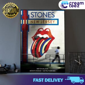 The Rolling Stones Show At Metlife Stadium East Rutherford On May 23 26 Hackney Diamonds Tour 2024 Print Art Poster and Canvas