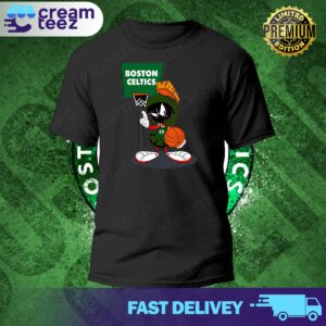 Boston Celtics Looney Tunes Marvin The Martian T-Shirt