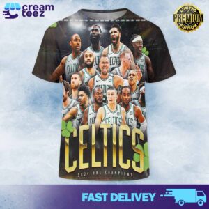 Boston Celtics are NBA Finals champions 2023 2024 18-year NBA Finals champion icon poster All Over Print Tshirt Hoodie Sweatshirt 3D