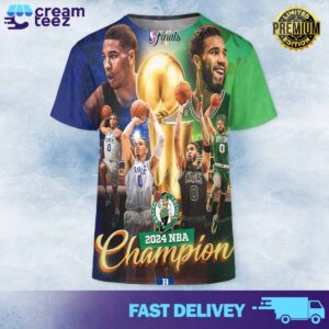 Boston Celtics defeated Dallas Mavericks to win the championship in the 2023 2024 NBA Champion Basketball season All Over Print Tshirt Hoodie Sweatshirt 3D
