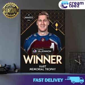 Congratulations to Nathan MacKinnon on the 2024 Hart Memorial Trophy winner as the team's most valuable player 2
