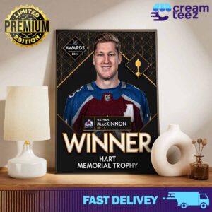 Congratulations to Nathan MacKinnon on the 2024 Hart Memorial Trophy winner as the team's most valuable player