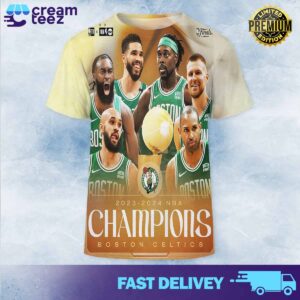 Congratulations to the Boston Celtics as the 2023 2024 NBA CHAMPIONS All Over Print Tshirt Hoodie Sweatshirt 3D