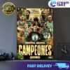 Congratulation Boston Celtics win NBA championship 2023 2024 Print Art Poster And Canvas