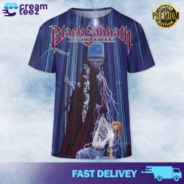 Dehumanizer is the sixteenth studio album by English rock band Black Sabbath, first released on 22 June 1992 in the UK by I.R.S Records and on 30 June 1992 in the US by Reprise Records All Over Print 3D Tshirt
