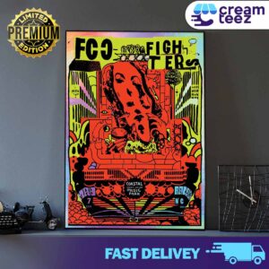 Foo Fighters Raleigh NC Poster Coastal Credit Union Music Park May 7 2024 Print Art Poster And Canvas