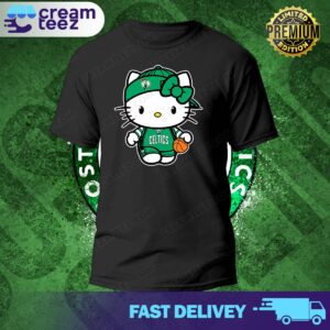 Hello Kitty Boston Celtics NBA Basketball T-Shirt