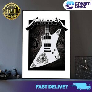 Metallica Denmark M72 Ouija Guitar Print Art Poster and Canvas