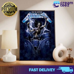 Metallica Ride The Lightning Print Art Poster and Canvas