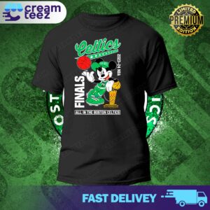 Mickey 2024 NBA Finals All In The Boston Celtics T-Shirt