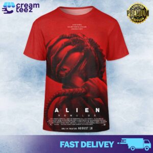 New Art for Alien Romulus from Fede Alvarez only in theaters August 16 2024 Print All Over Tshirt 3D