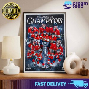 Stanley Cup Final 2024 Belongs to the Florida Panthers club and congratulations to the champions Print Art Poster And Canvas