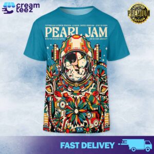 Pearl Jam With the Murder Capital and Richard Ashcroft  in Tottenham Hotspur Stadium London United Kingdom June 29 2024 All Over Print 3D Tshirt and Sweatshirt Hoodie