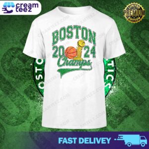 Retro Boston 2024 Champs NBA Basketball T-Shirt