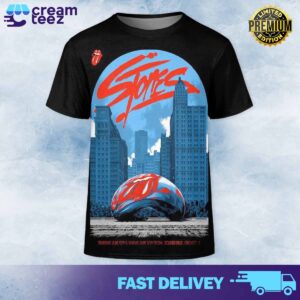 Rolling Stones new poster merch limited Tonight and next Sunday at Soldier Field Chicago Thursday June 27th and Sunday June 30th 2024 Soldier Chicago  All Over Print 3D Tshirt and Sweatshirt Hoodie