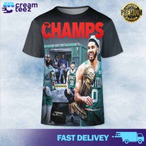 The Boston Celtics Are Raising Banner 18 Nba Champion 2023 2024 All Over Print Tshirt Hoodie Sweatshirt 3D