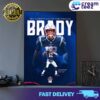 Tom Brady Number 12 New England Patriots Enshrined Forever Jersey Retirement NFL Print Art Poster and Canvas