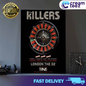 The Killers Final at the O2 London on 8, 10 and 11 July with special guest Travis Band new album Rebel Diamonds Print Art Poster And Canvas
