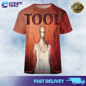 Tool effing Tool World Tour in COPENHELL on the Helviti Stage a limited merch poster with artwork from Pegah Salimi June 22 2024 All Over Print Tshirt Sweatshirt and Hoodie 3D