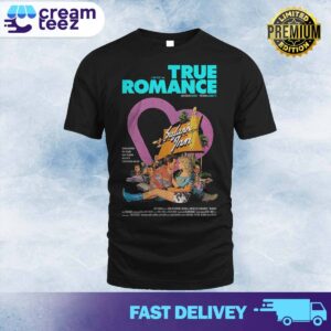 A Tony Scott Film True Romance Christian Slater Patricia Arquette Safari Inn Dennis Hopper Val Kilmer Gary Oldman Brad Pitt Christopher Walken Art by Matt Ferguson  Limited Edition T-shirt Unisex