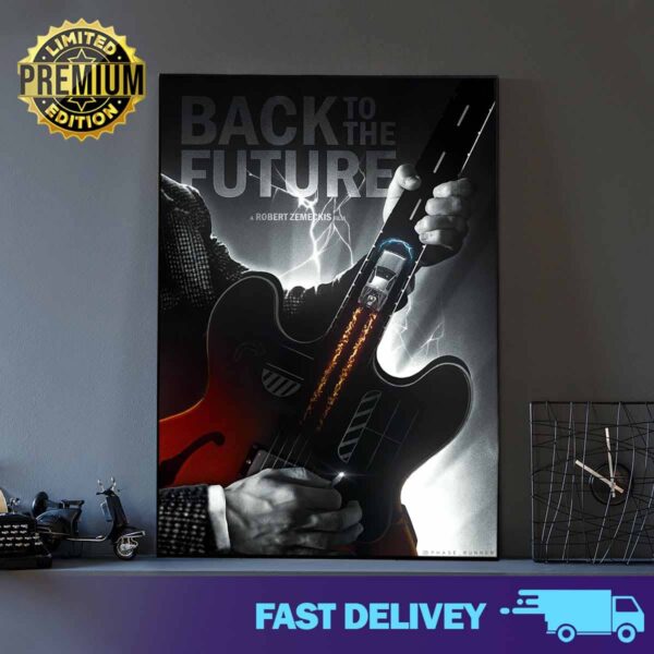 Back to the Future A Robert Zemeckis Flim art by PhaseRunner Print Art Poster And Canvas