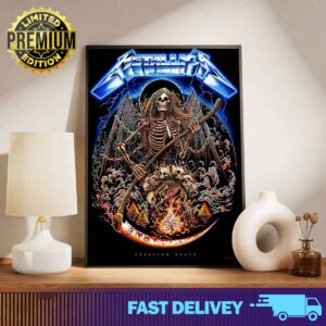 Creeping Death aura Miles Sang at Metallica’s Ride The Lightning celebration Poster Merchandise Limited Edition July 24 2024 Print Art Poster And Canvas