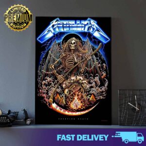 Creeping Death aura Miles Sang at Metallica's Ride The Lightning celebration Poster Merchandise Limited Edition July 24 2024